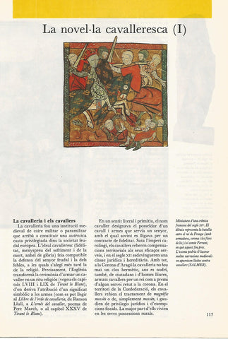 FASCICULO 0038: LA NOVEL.LA CAVALLERESCA (I)