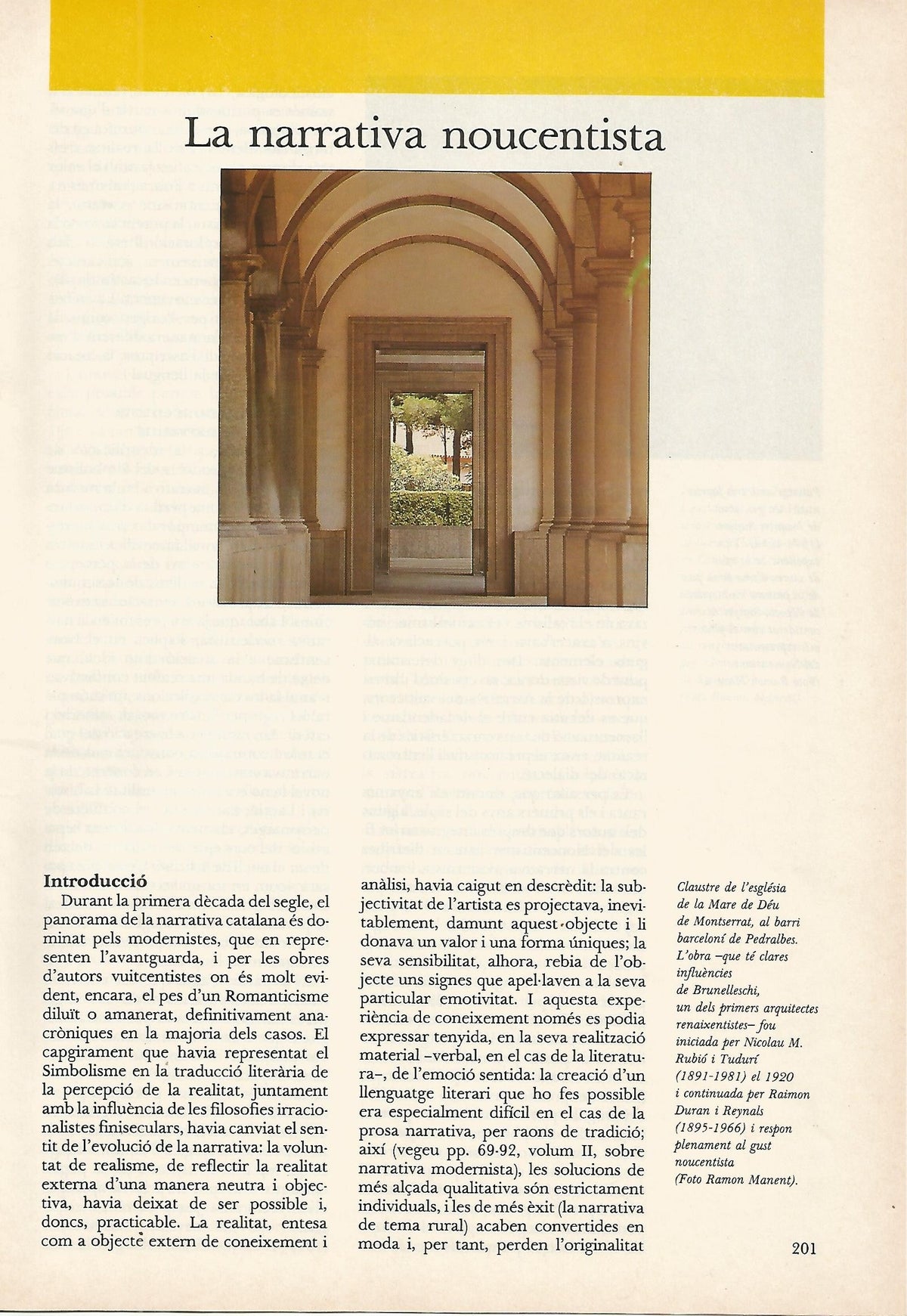 FASCICULO 0071: LA NARRATIVA NOUCENTISTA