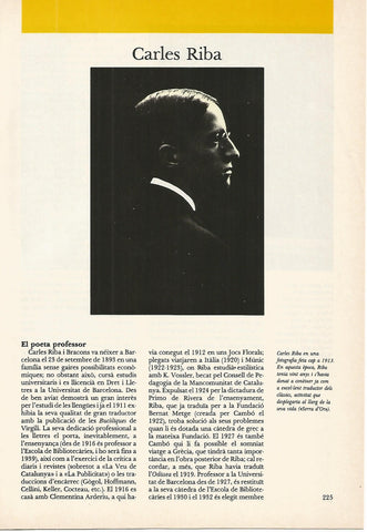 FASCICULO 0073: CARLES RIBA
