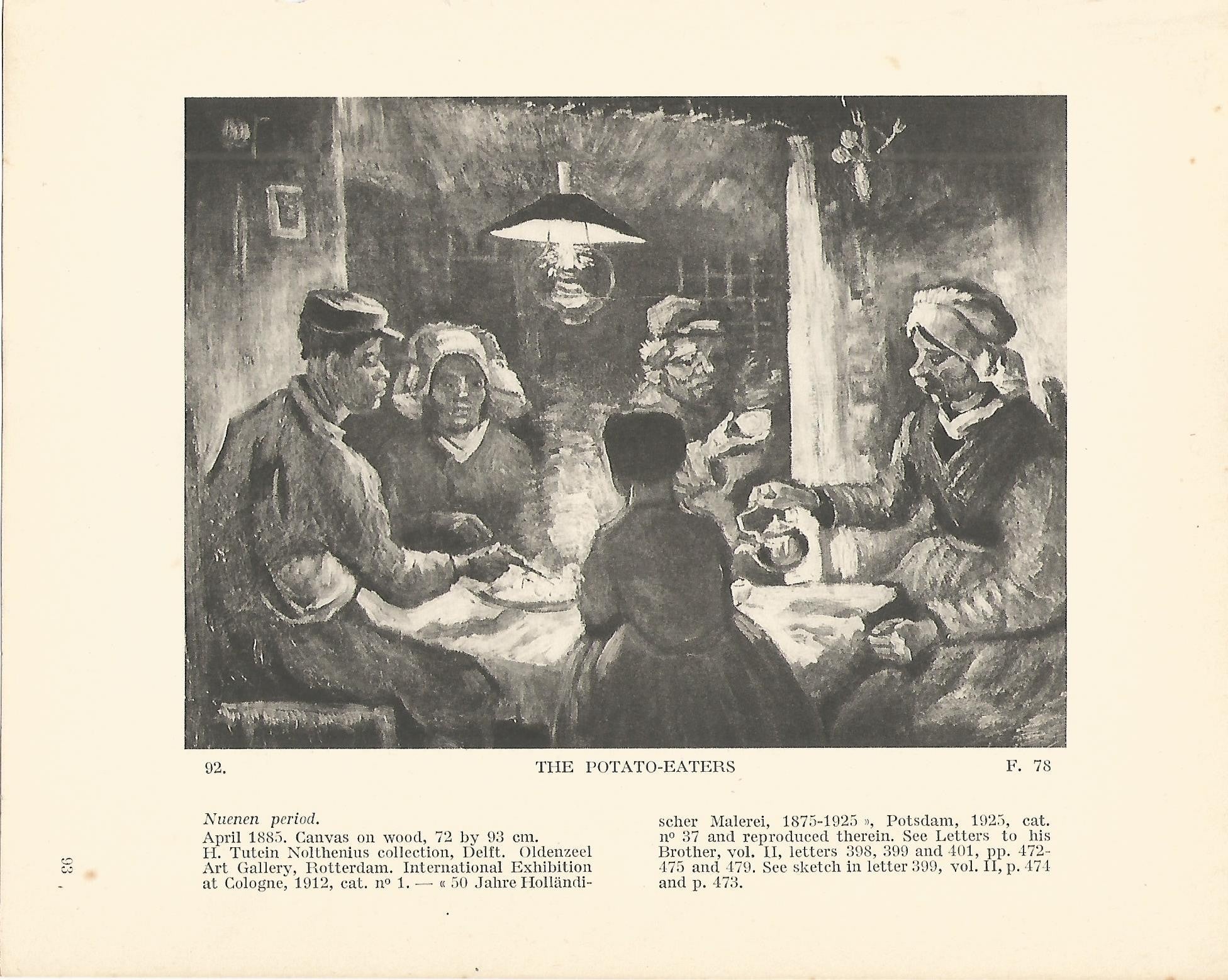 LAMINA 1232: VAN GOGH. The Potato-Eaters