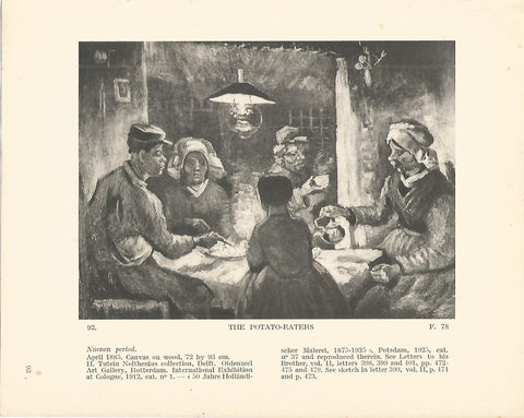 LAMINA 1232: VAN GOGH. The Potato-Eaters