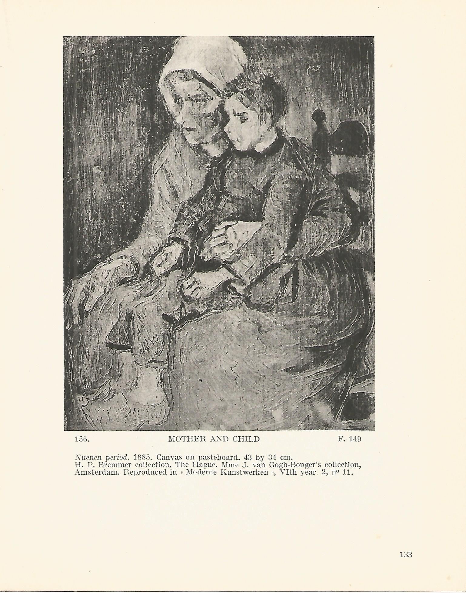 LAMINA 1253: VAN GOGH. Mother and Child