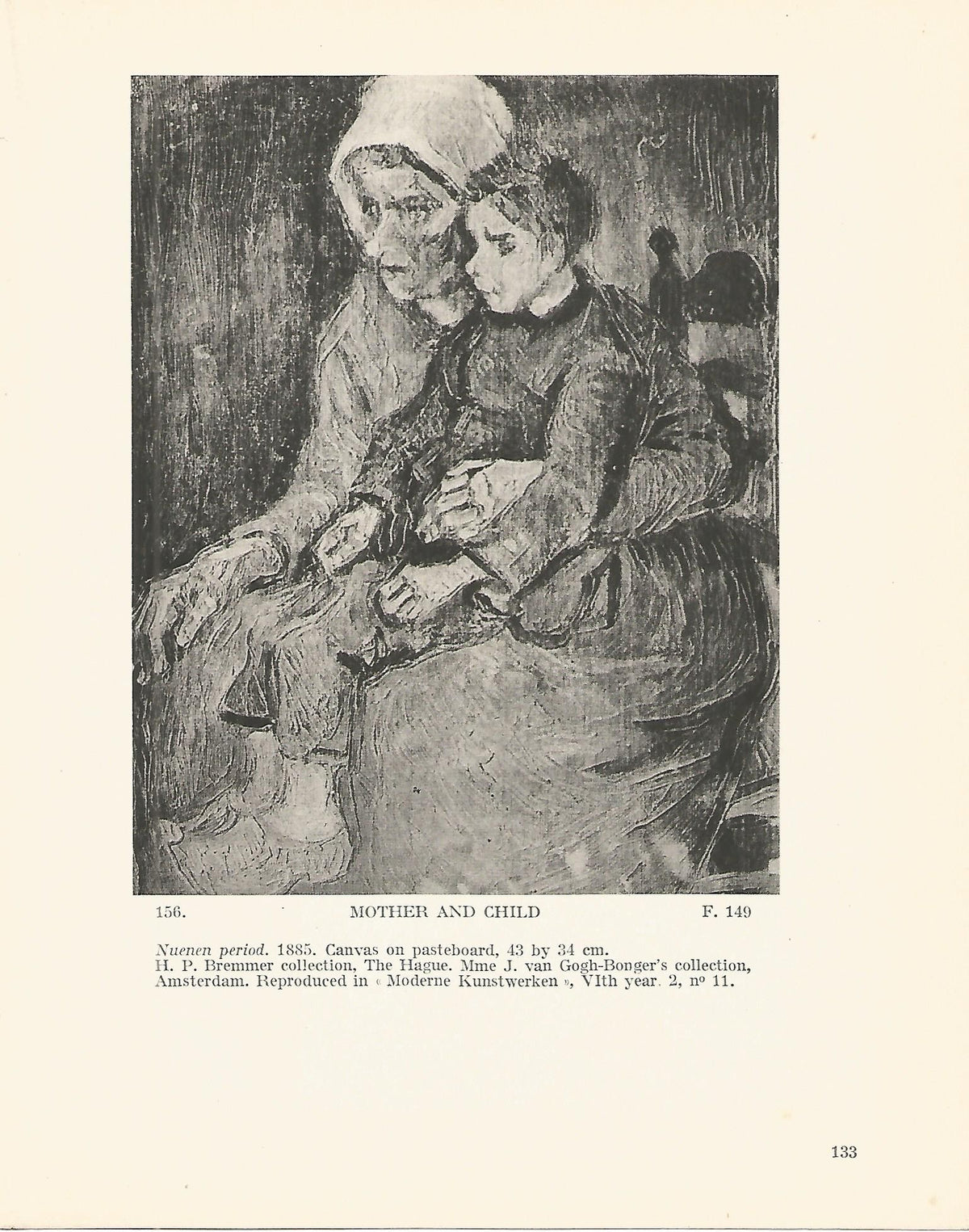 LAMINA 1253: VAN GOGH. Mother and Child