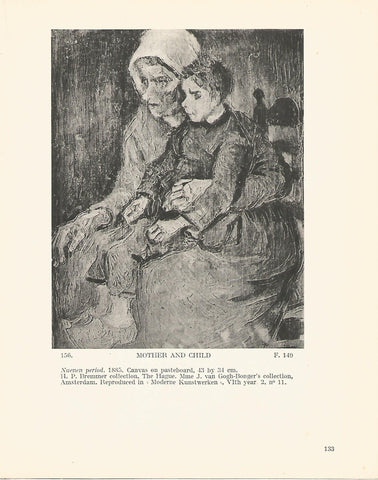 LAMINA 1253: VAN GOGH. Mother and Child