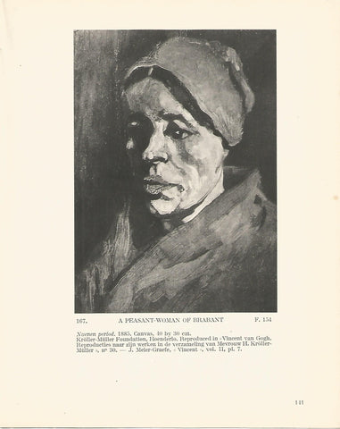 LAMINA 1257: VAN GOGH. A Peasant- Woman of Brabant