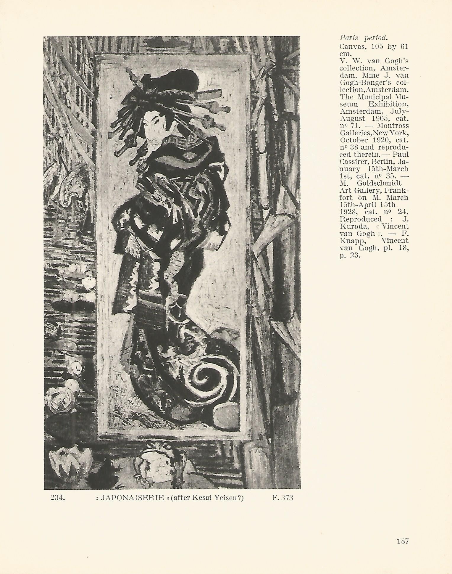 LAMINA 1281: VAN GOGH. Japonaiserie