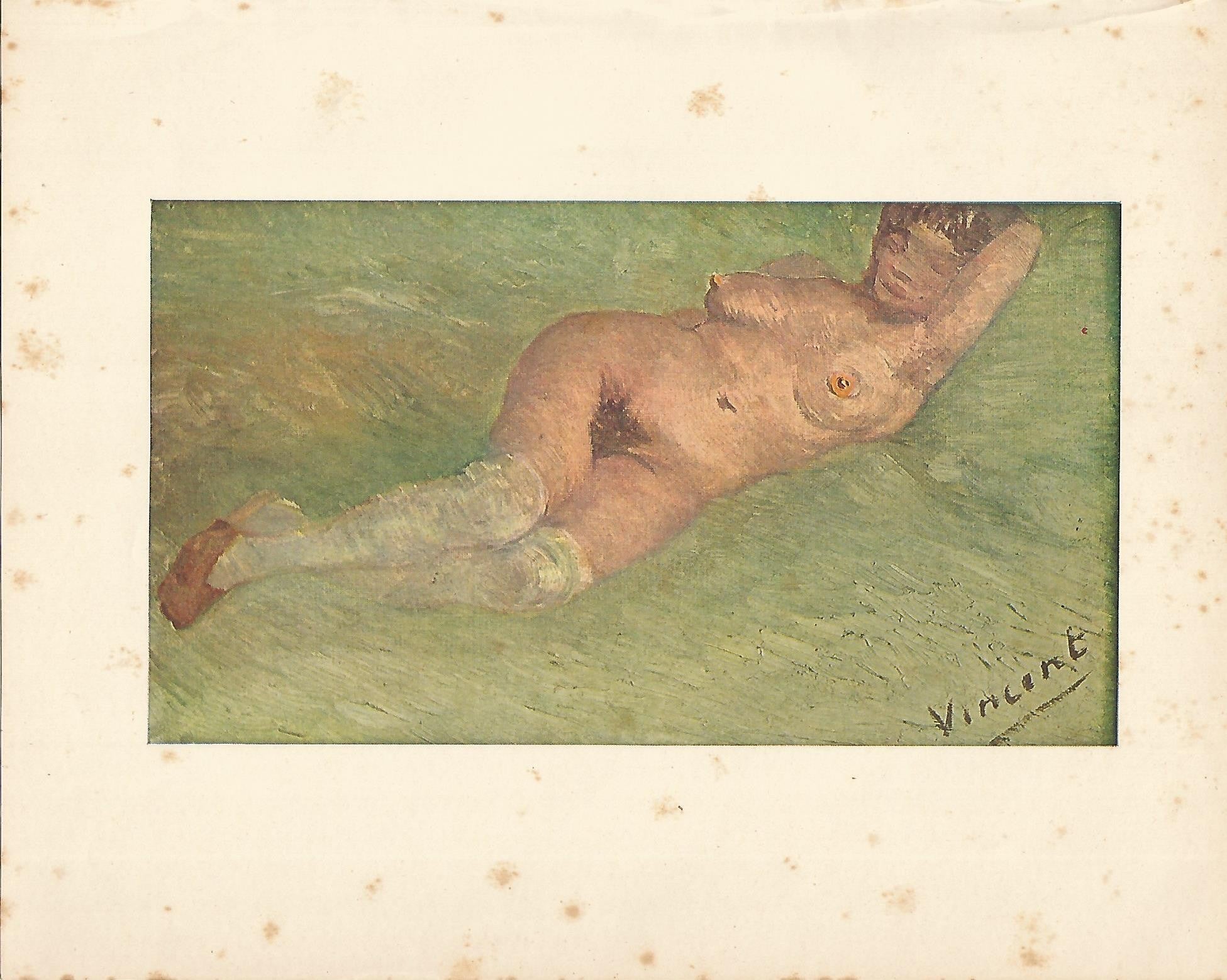 LAMINA 1284: VAN GOGH. Nude Woman reclining