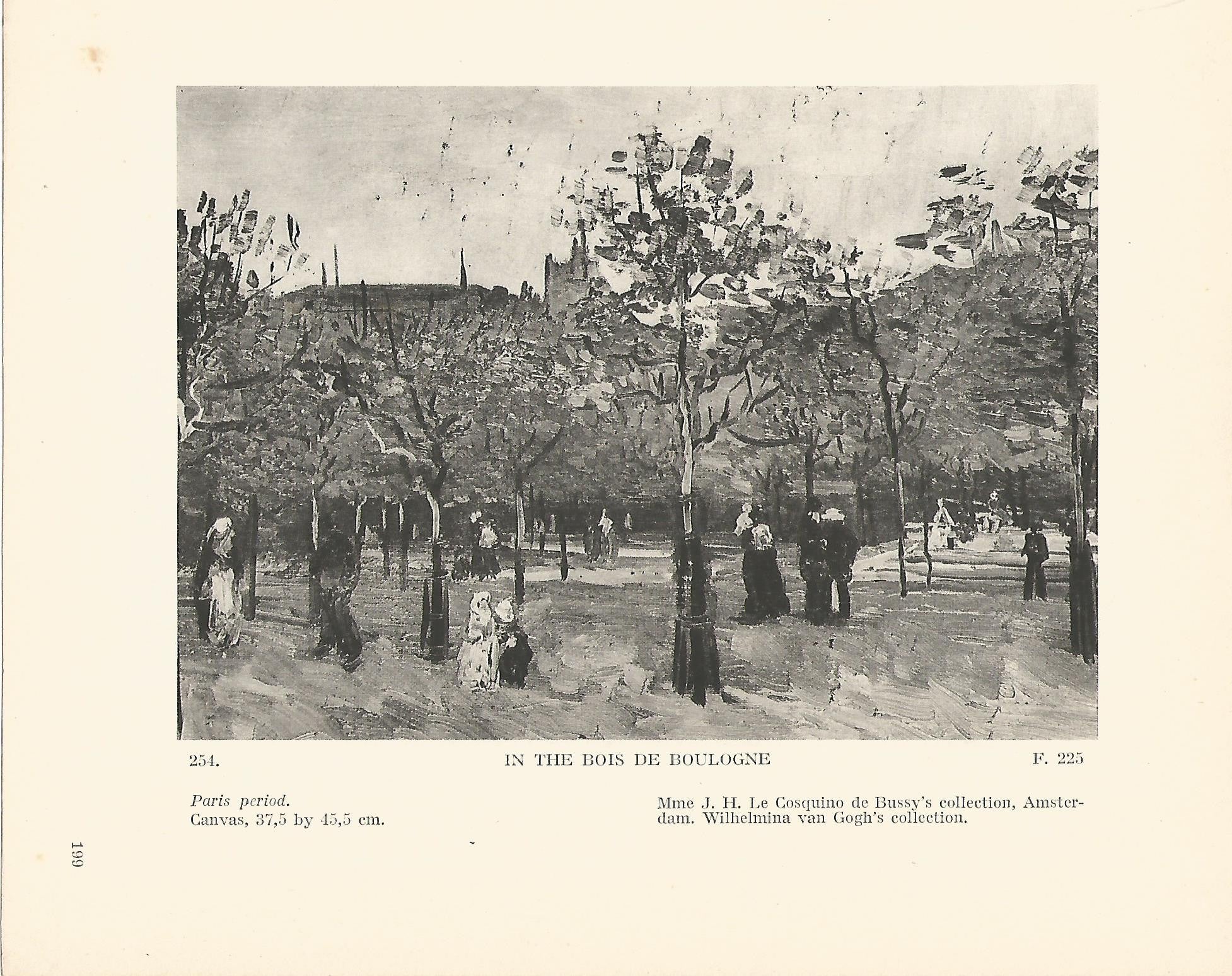 LAMINA 1288: VAN GOGH. In the Bois de Boulogne
