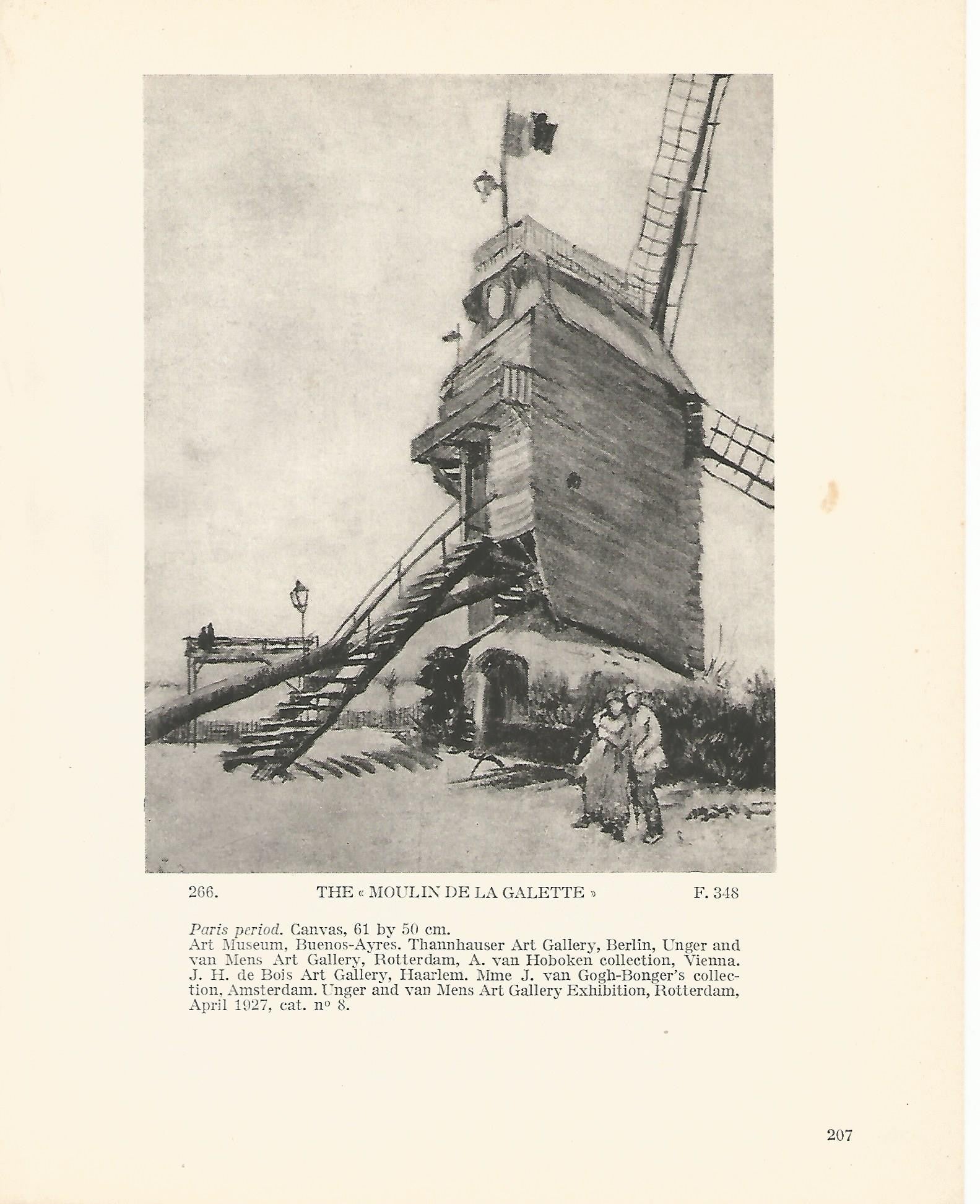LAMINA 1292: VAN GOGH. The Moulin de la Galette