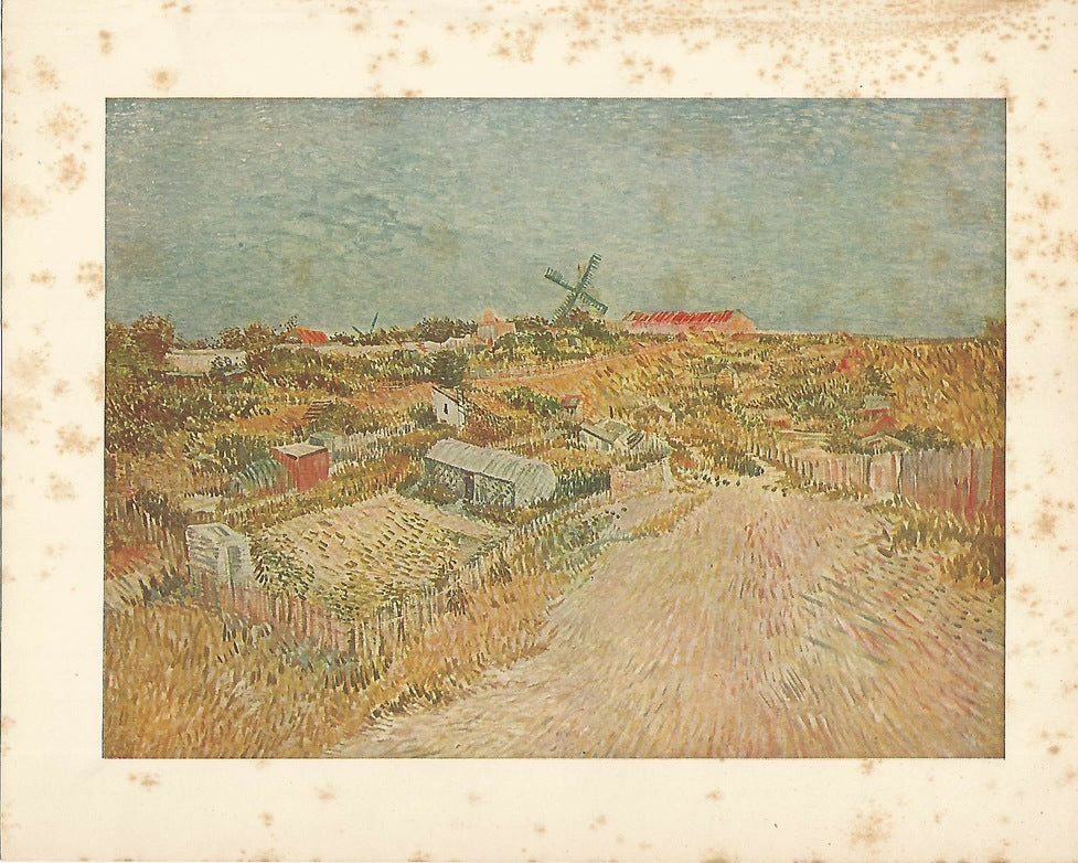 LAMINA 1293: VAN GOGH. Little Gardens on the Butte Montmartre