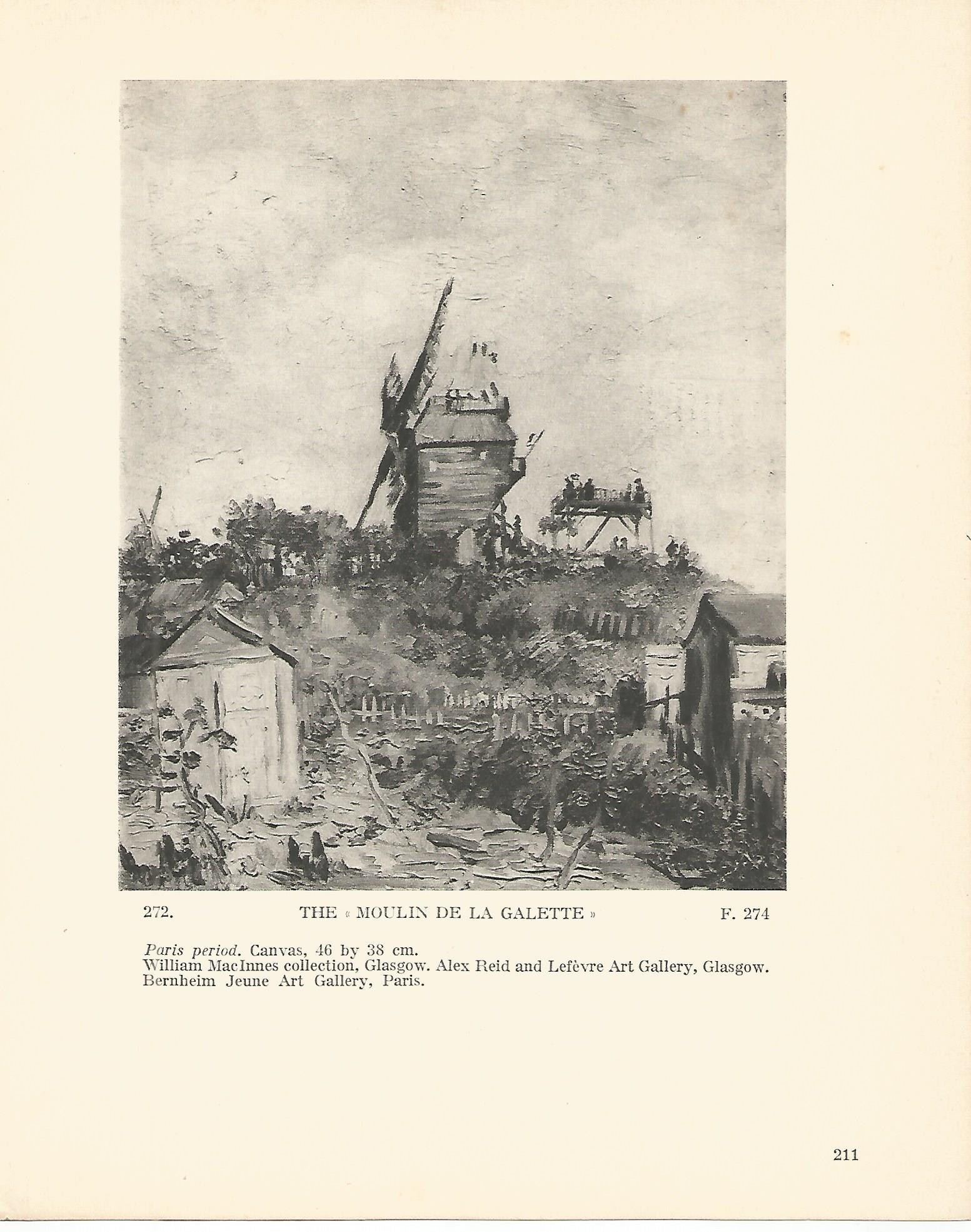 LAMINA 1295: VAN GOGH. The Moulin de la Galette