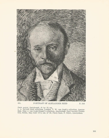 LAMINA 1336: VAN GOGH. Portrait of Alexander Reid