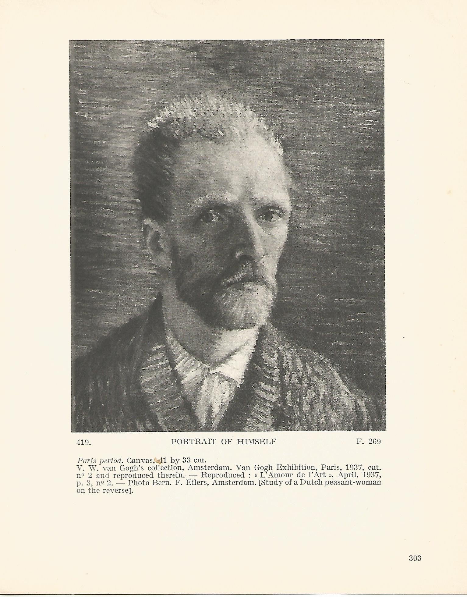 LAMINA 1342: VAN GOGH. Portrait of Himself