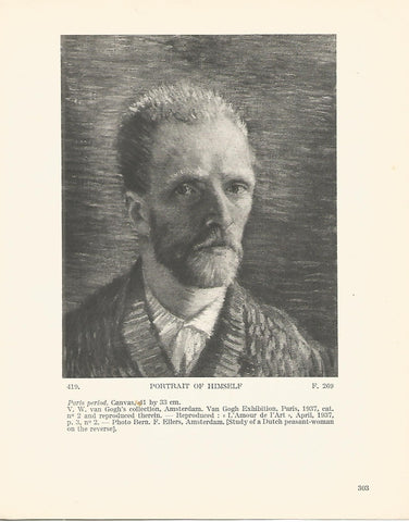 LAMINA 1342: VAN GOGH. Portrait of Himself