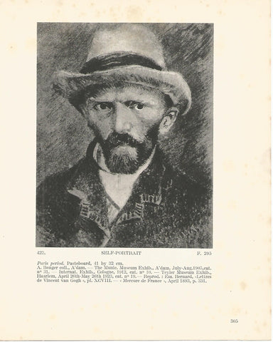 LAMINA 1345: VAN GOGH. Self-Portrait
