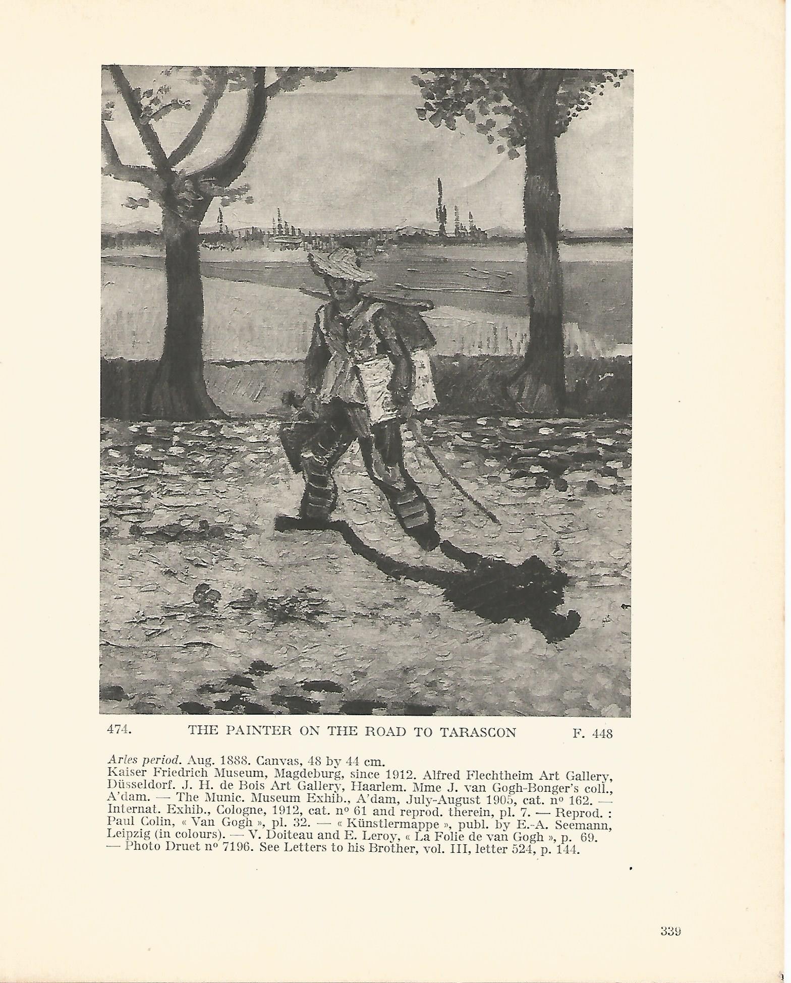 LAMINA 1364: VAN GOGH. The Painter on the road to Tarascon
