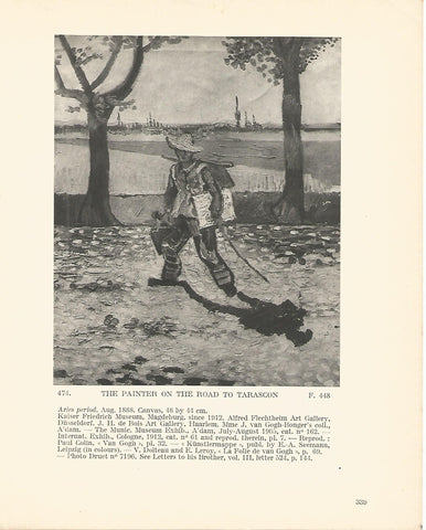 LAMINA 1364: VAN GOGH. The Painter on the road to Tarascon