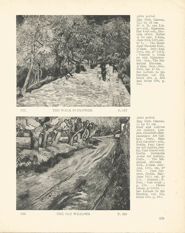 LAMINA 1386: VAN GOGH. The Walk in Flower. The Old Willows
