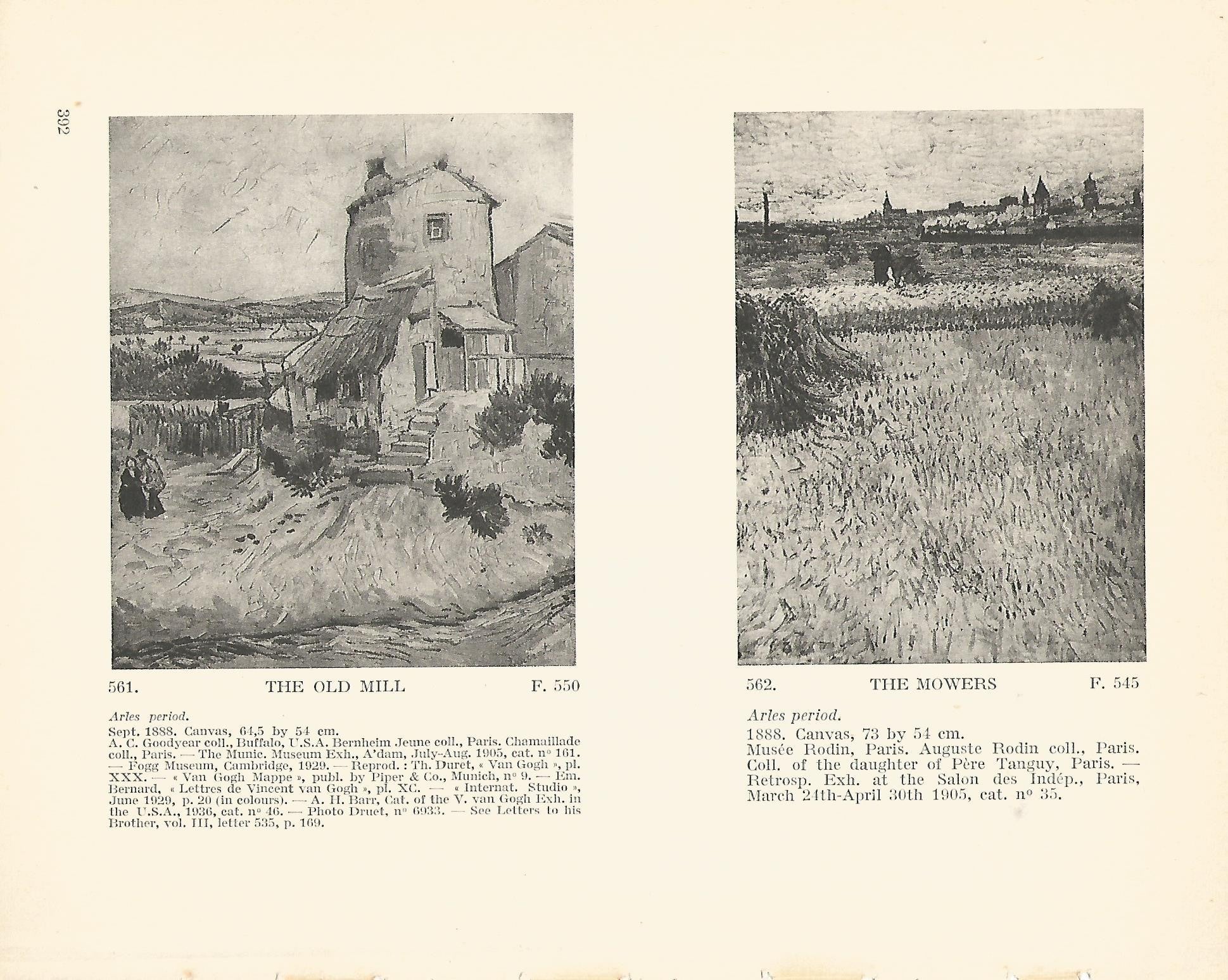 LAMINA 1393: VAN GOGH. The Old Mill. The Mowers