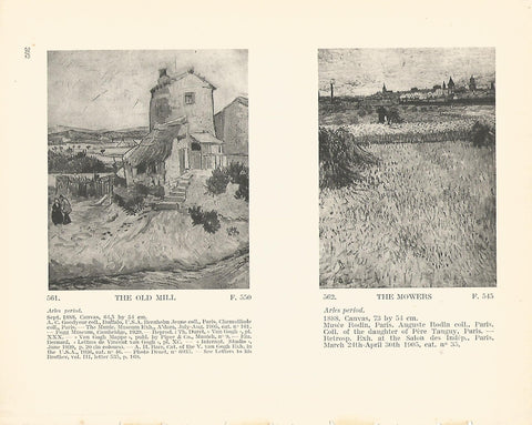 LAMINA 1393: VAN GOGH. The Old Mill. The Mowers