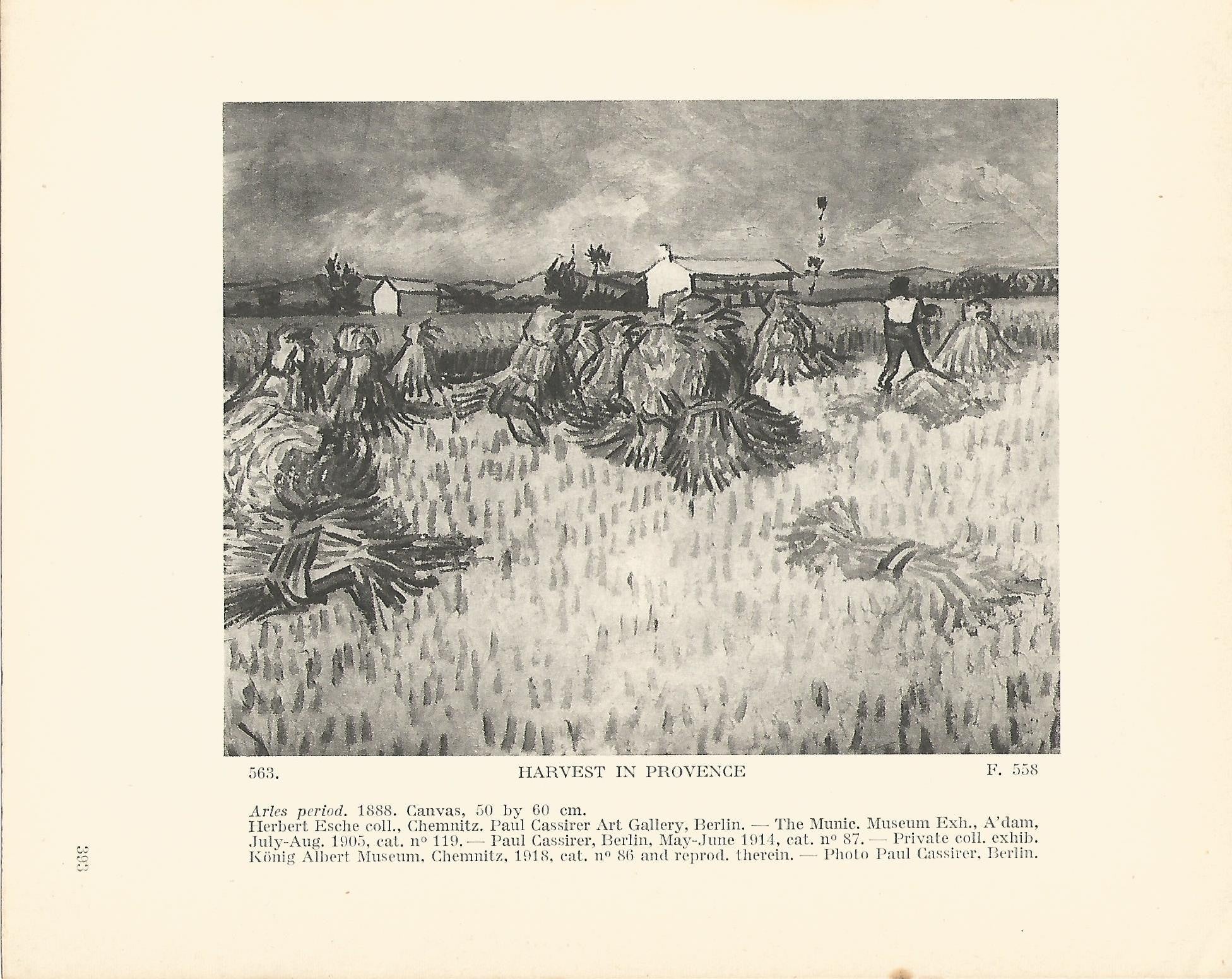 LAMINA 1394: VAN GOGH. Harvest in Provence