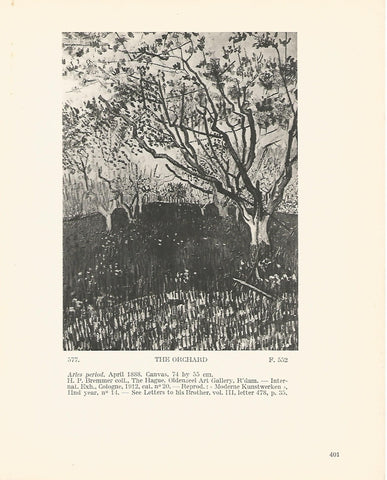 LAMINA 1398: VAN GOGH. The Orchard