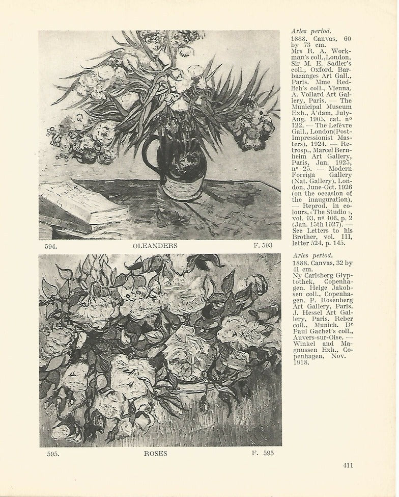 LAMINA 1403: VAN GOGH. Olenders. Roses