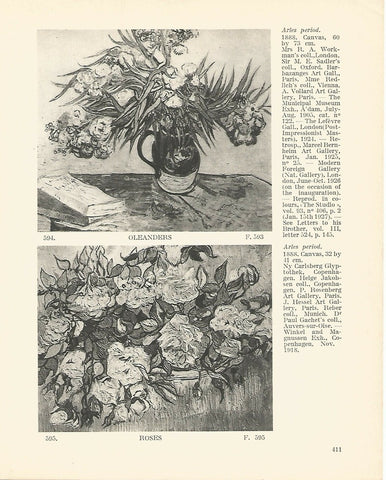 LAMINA 1403: VAN GOGH. Olenders. Roses
