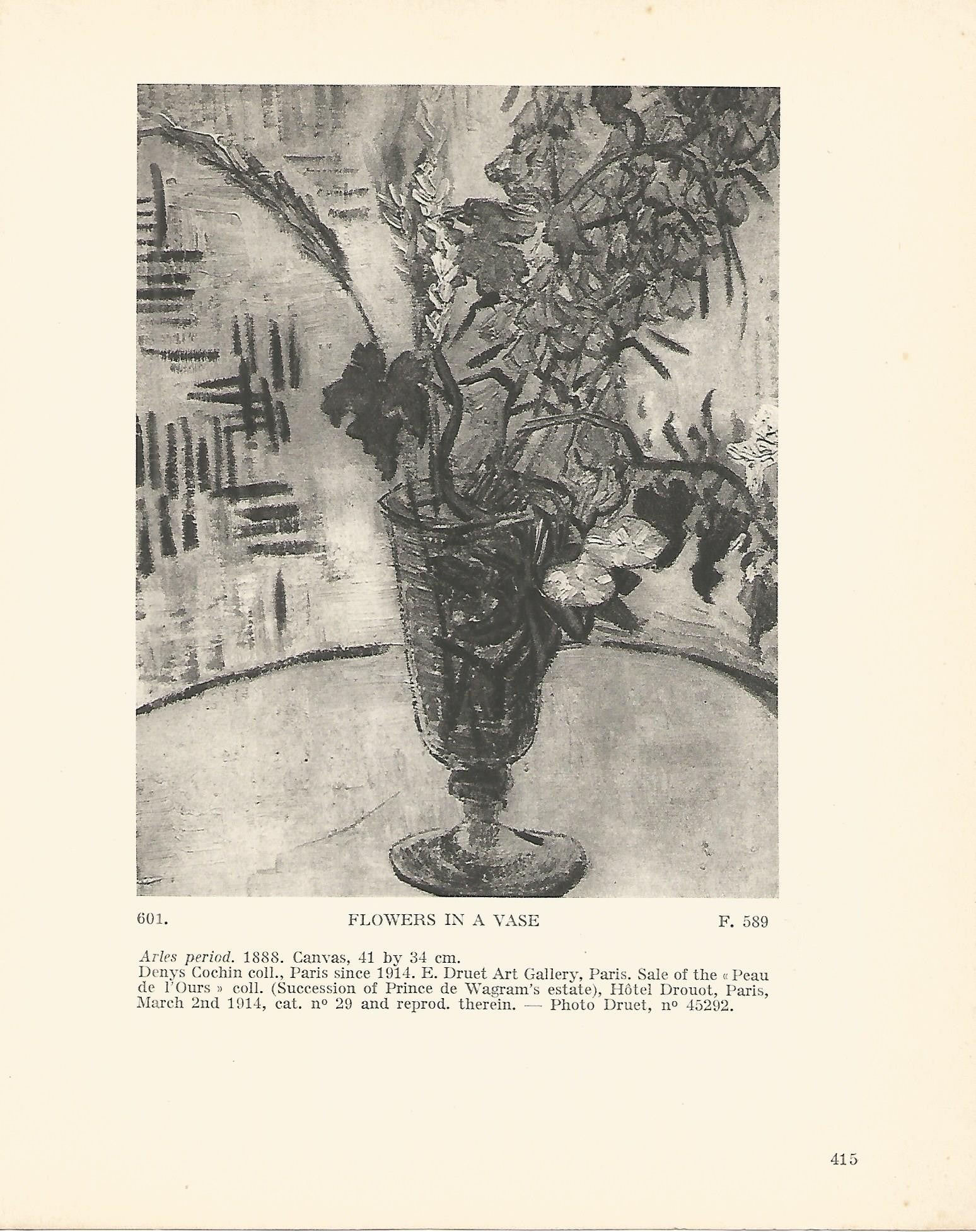 LAMINA 1405: VAN GOGH. Flowers in a Vase