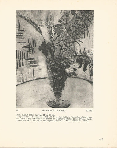 LAMINA 1405: VAN GOGH. Flowers in a Vase