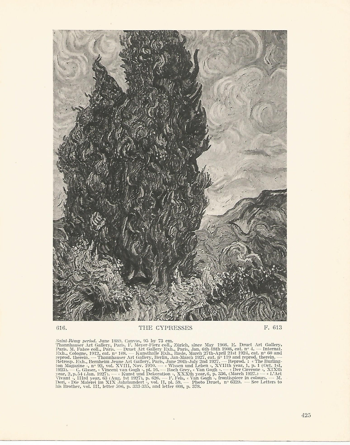 LAMINA 1411: VAN GOGH. The Cypresses