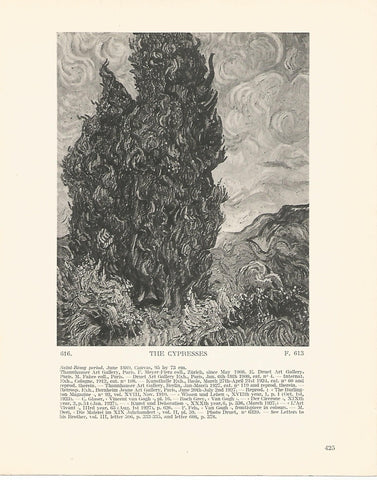 LAMINA 1411: VAN GOGH. The Cypresses