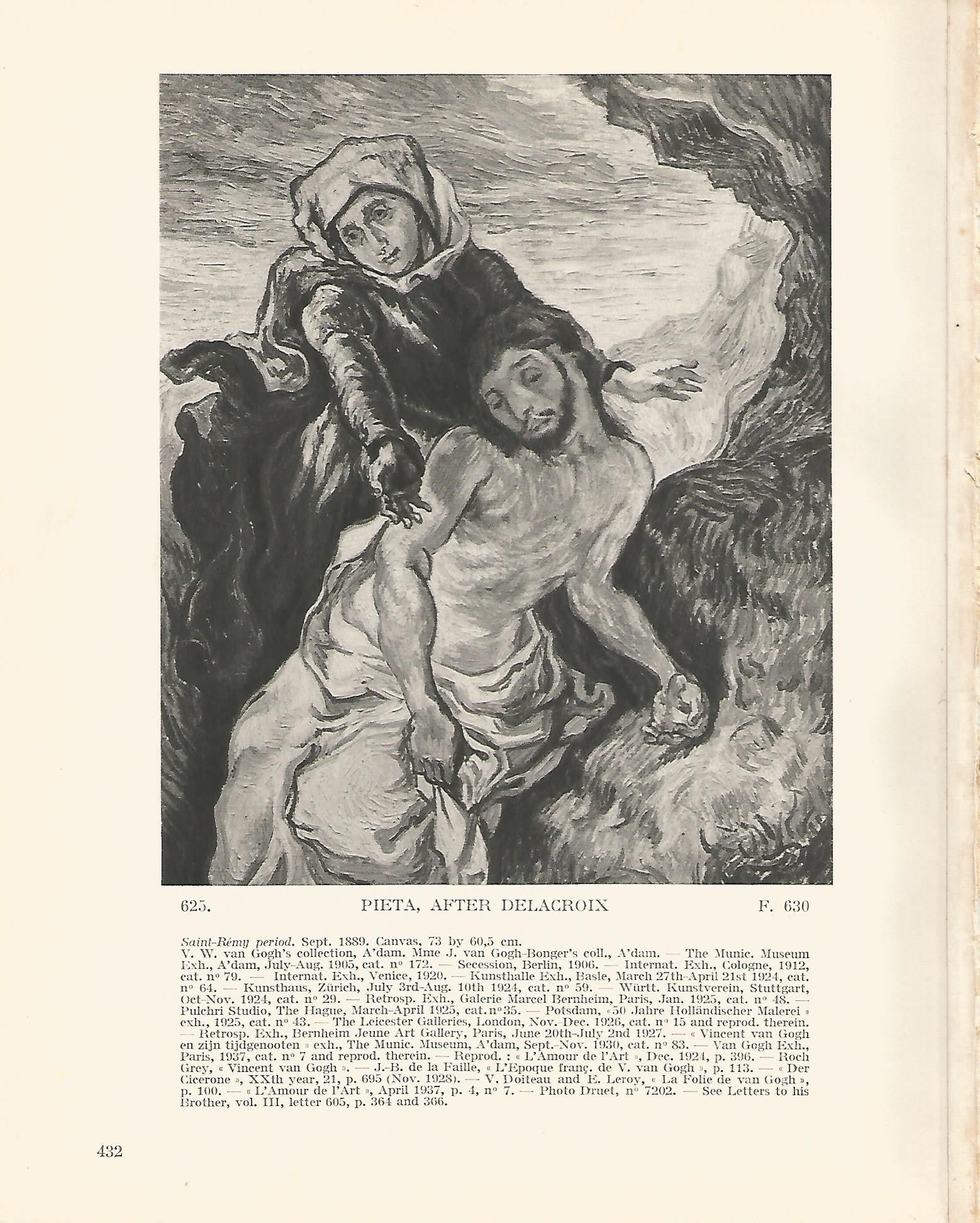 LAMINA 1414: VAN GOGH. Pieta after Delacroix