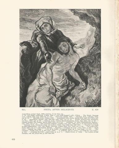 LAMINA 1414: VAN GOGH. Pieta after Delacroix