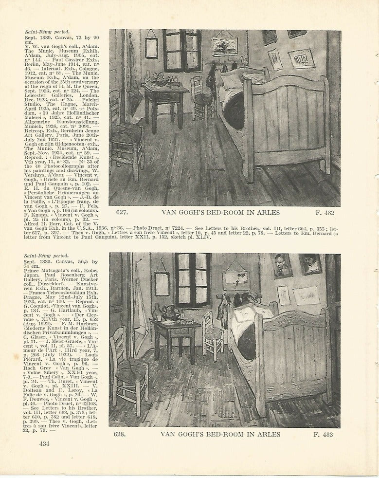 LAMINA 1416: VAN GOGH. Van Goghs bed-room in Arles. 