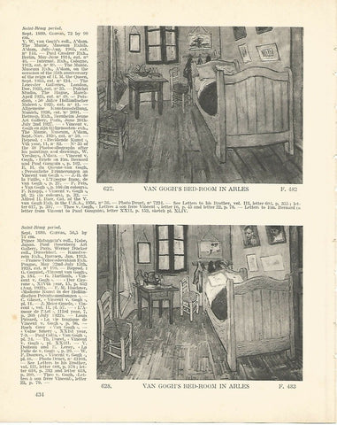 LAMINA 1416: VAN GOGH. Van Goghs bed-room in Arles. 