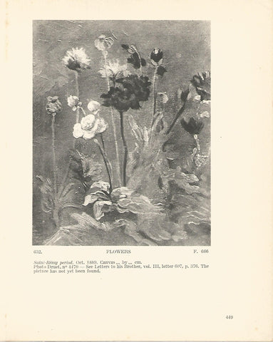 LAMINA 1424: VAN GOGH. Flowers
