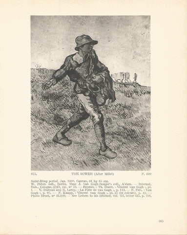 LAMINA 1431: VAN GOGH. The Sower (after Millet)