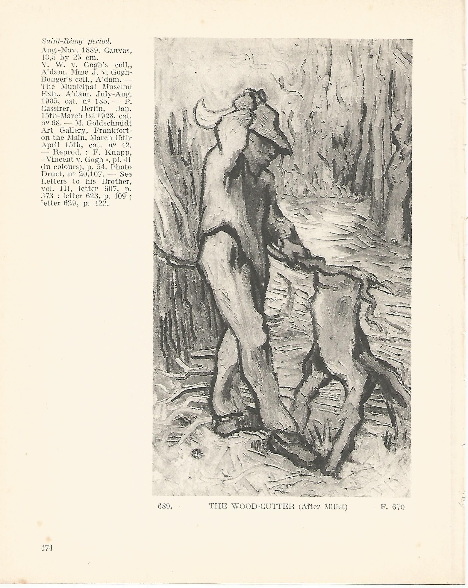 LAMINA 1435: VAN GOGH. The wood-cutter