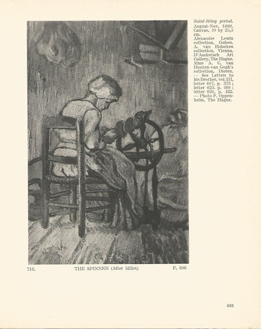 LAMINA 1445: VAN GOGH. The Spinner