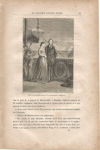 LAMINA 1216: VERNE. Elle lui temoignait la plus vive reconnissance