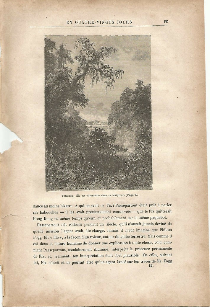 LAMINA 1218: VERNE. Toutfois elle est charmante dans sa maigreur