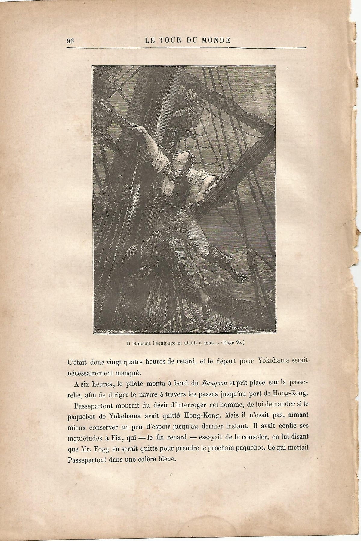 LAMINA 1219: VERNE. Il etonnait l equipage et aidait a tout….