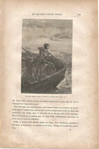 LAMINA 1224: VERNE. Le jeune femme assire a l arriere se sentait emue