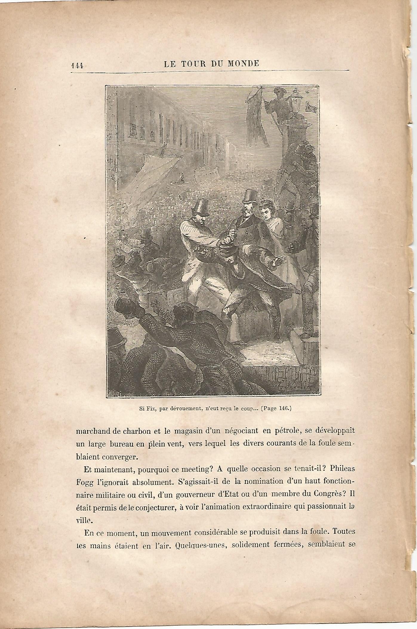 LAMINA 1231: VERNE.  Si Fix par devouement n eut reçu le coup