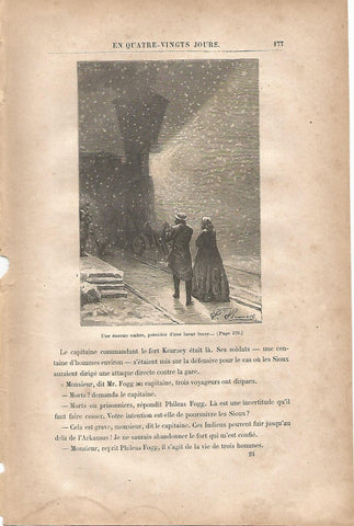 LAMINA 1240: VERNE. Une enorme ombre precedee dune lueur fauve…
