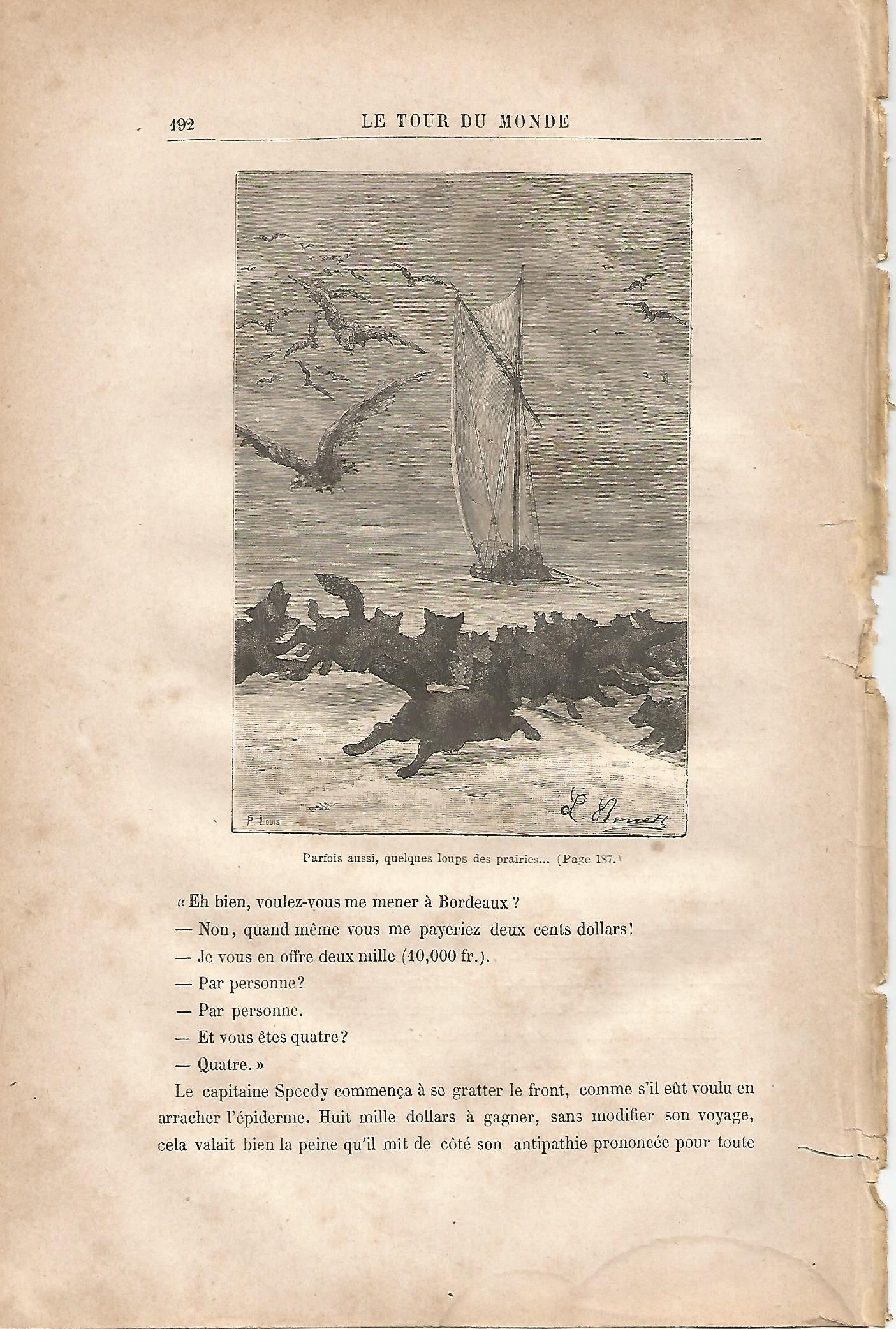 LAMINA 1243: VERNE. Parfois aussi quelques loups des prairies…