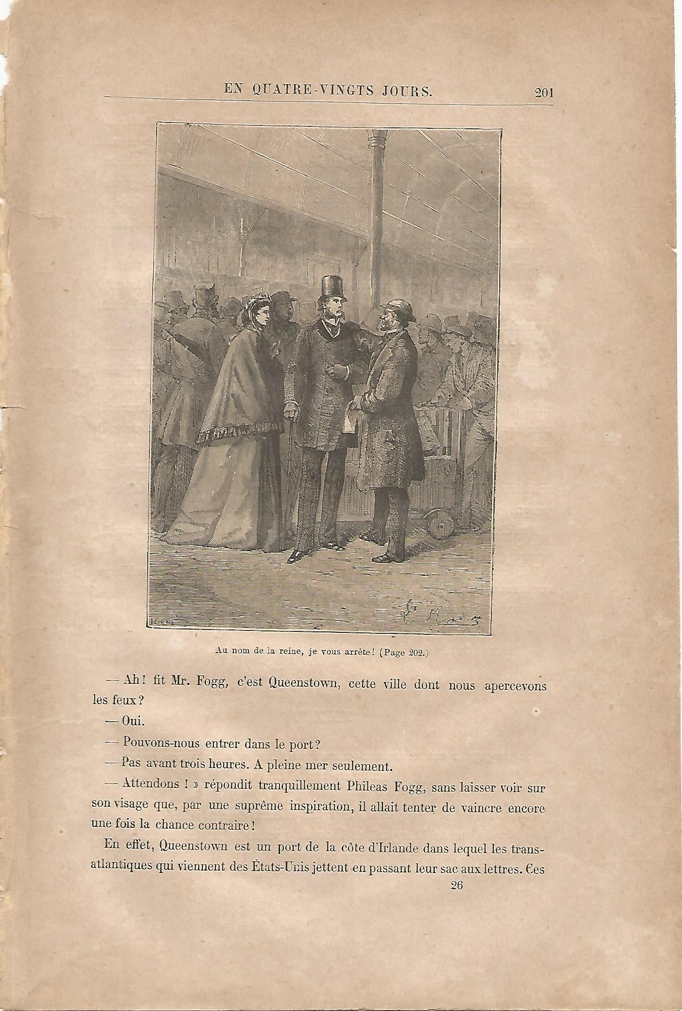 LAMINA 1246: VERNE. Au nom de la reine je vous arrete!