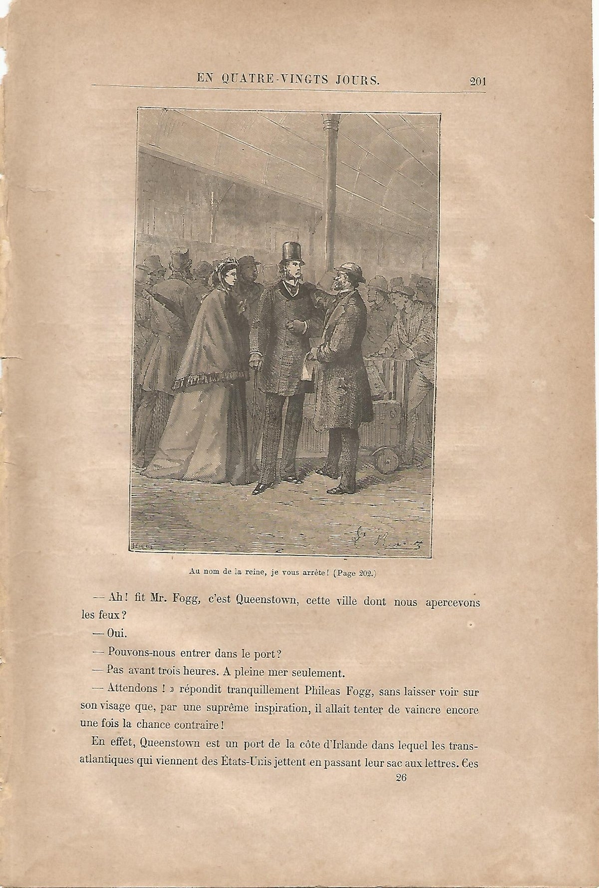 LAMINA 1246: VERNE. Au nom de la reine je vous arrete!