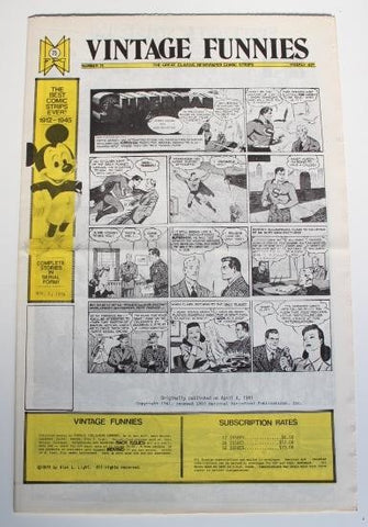 VINTAGE FUNNIES No.075 - The Great Classic Newspaper Comic Strips (1974)
